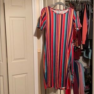 Multi color stretchy dress